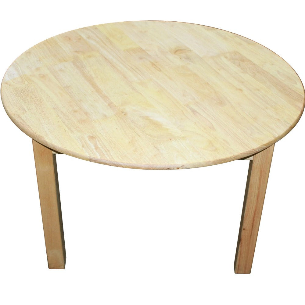 Crafted Large Round Table with 2 Stacking Chairs