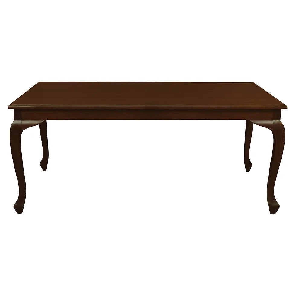 Crafted Solid Wood Dining Table 180 x 90cms - Brown