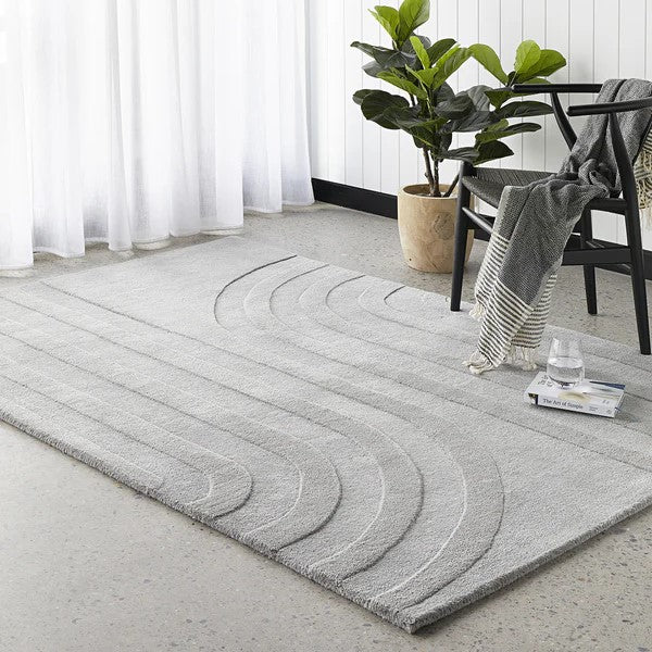 Craftsmanship Summit Trail Grey Rug - 290x200cms