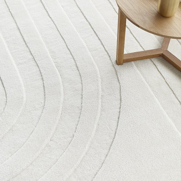 Craftsmanship Summit Trail White Rug - 225x155cms