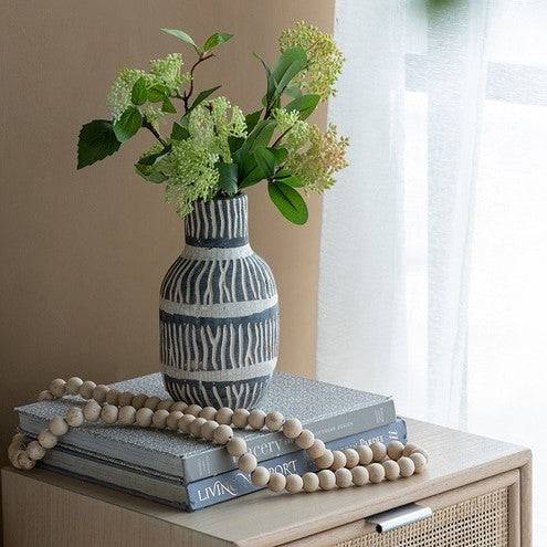 Cream & Grey Ceramic Vase (Choose from 3 sizes)