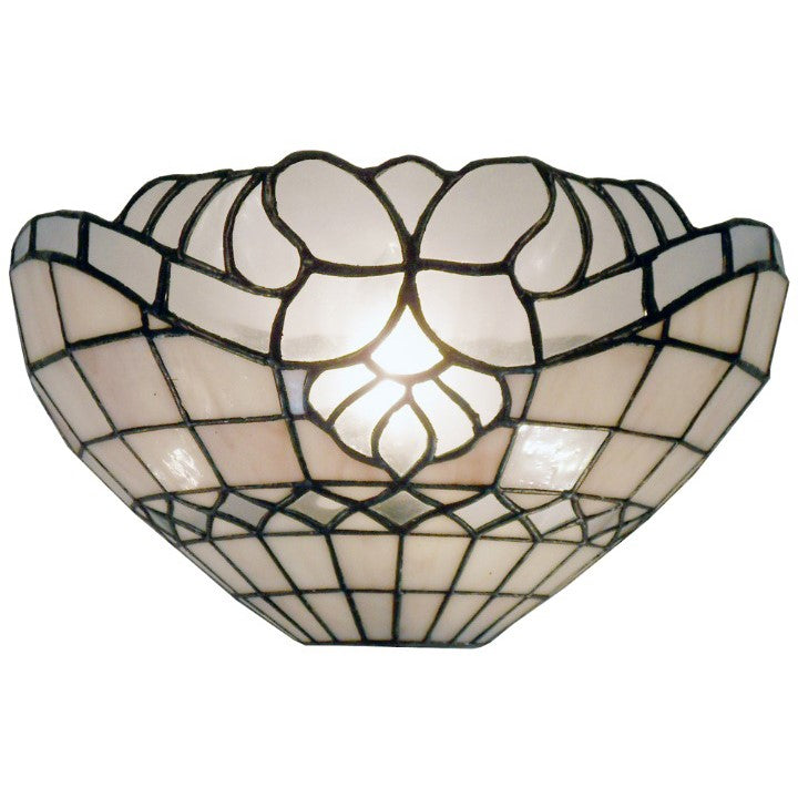 Creamy Tiffany Stained Glass Wall Lamp