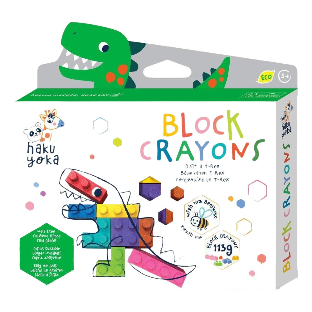 Creative Beeswax Block Crayons - T-Rex