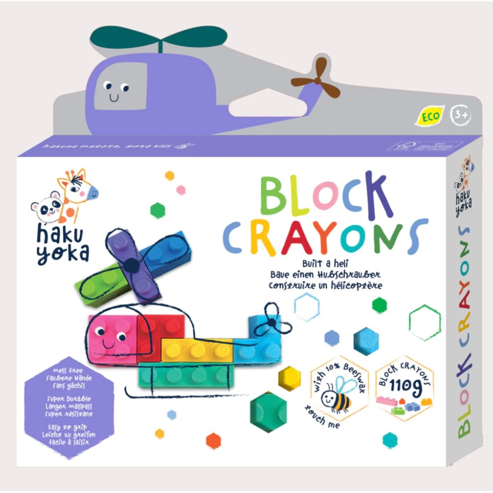 Creative Beeswax Block Crayons - Helicopter