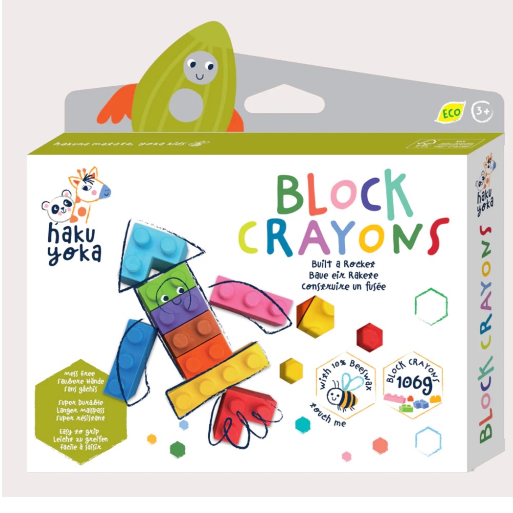 Creative Beeswax Block Crayons - Rocket