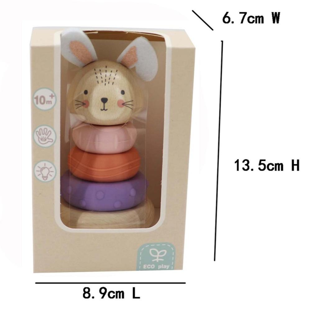 Creative Play Bunny Fun Eco Stack Rings