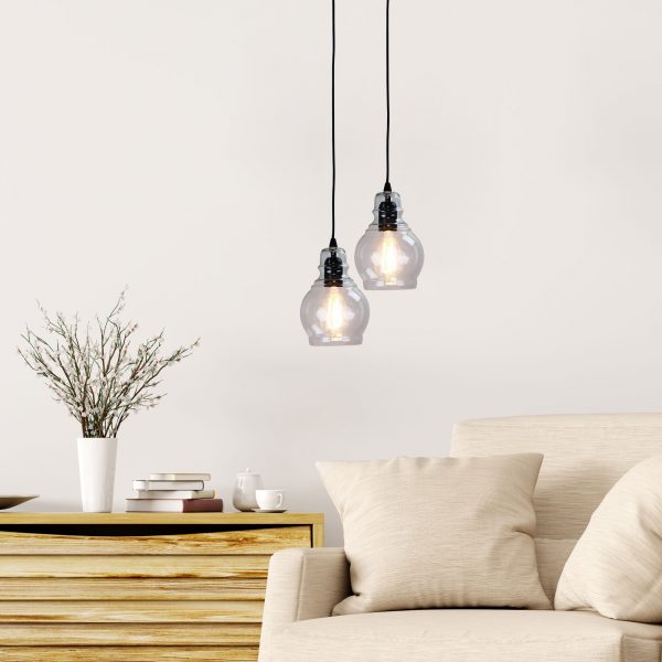 Crystal Clear Single Pendant Light