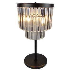 Crystal Glass Chandelier Table Lamp