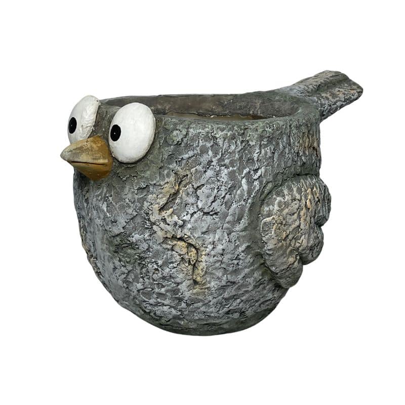 Curious Bird Planter with Hole & Plug