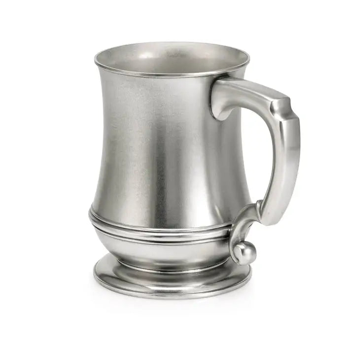 Curvaceous Vessel Bellied Pewter Tankard