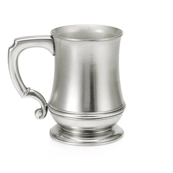 Curvaceous Vessel Bellied Pewter Tankard