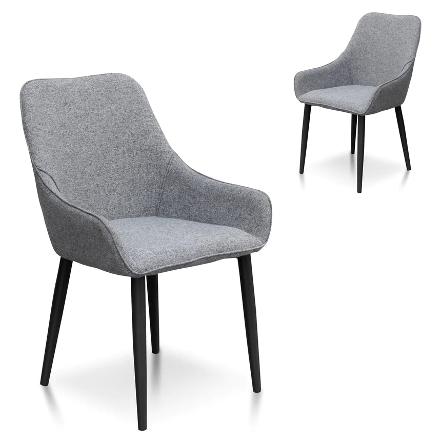 Cushion Cove Dining Chair - Pebble Grey (Set of 2)