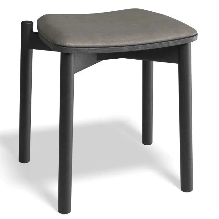 Cushion Padded Black Low Stool 45cms (Available in 4 Colors)