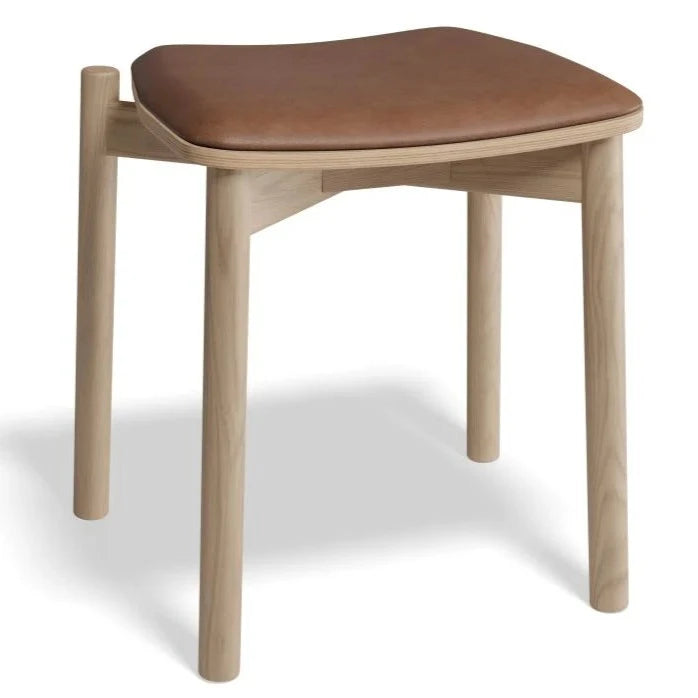 Cushion Padded Natural Low Stool 45cms (Available in 5 Colors)