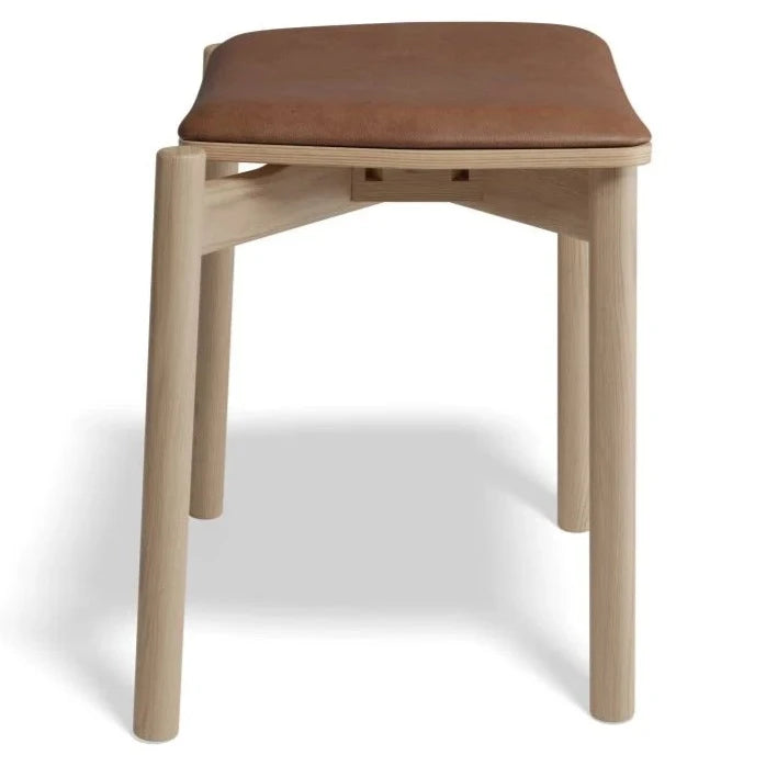 Cushion Padded Natural Low Stool 45cms (Available in 5 Colors)