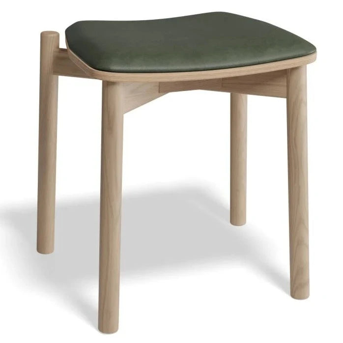 Cushion Padded Natural Low Stool 45cms (Available in 5 Colors)