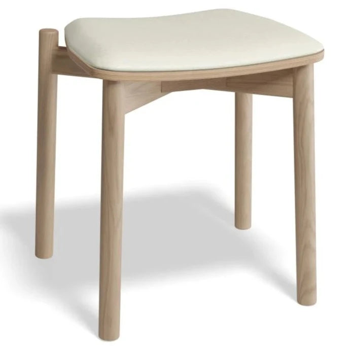 Cushion Padded Natural Low Stool 45cms (Available in 5 Colors)