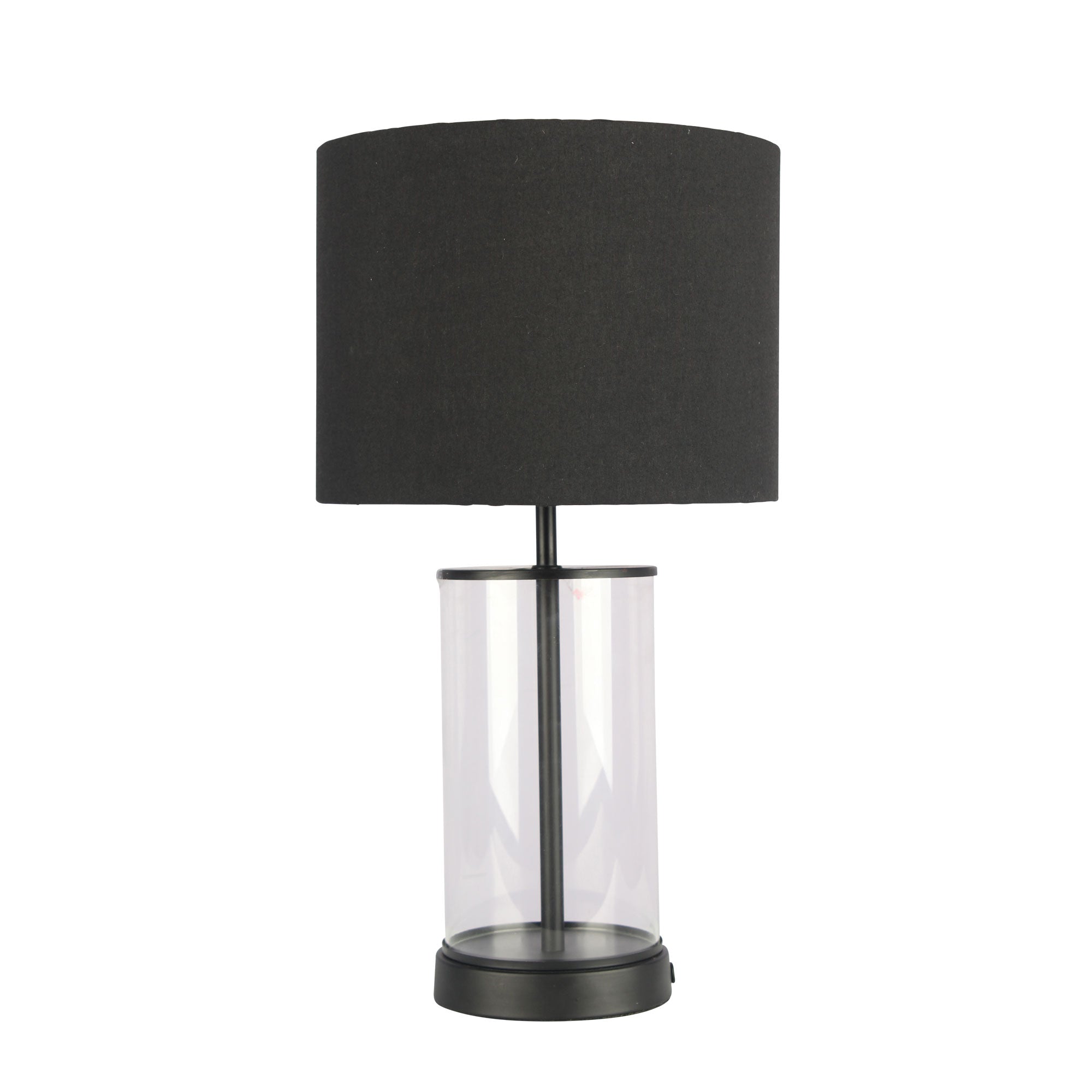 Cylindrical Britt Glass Table Lamp