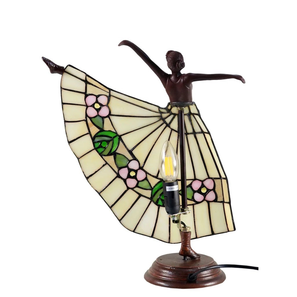 Dancing Lady Tiffany Shade Table Lamp