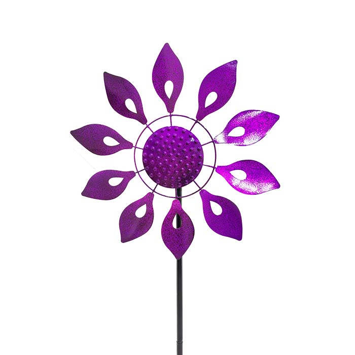 Dazzling Dahlia Wind Spinner - Purple