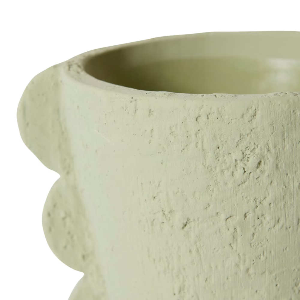 Decorative Sutton Plant Pot - Green - Available in 3 Sizes