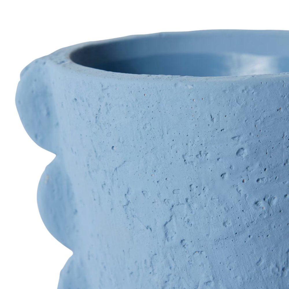 Decorative Blue Sutton Plant Pot - Blue - Available in 3 Sizes