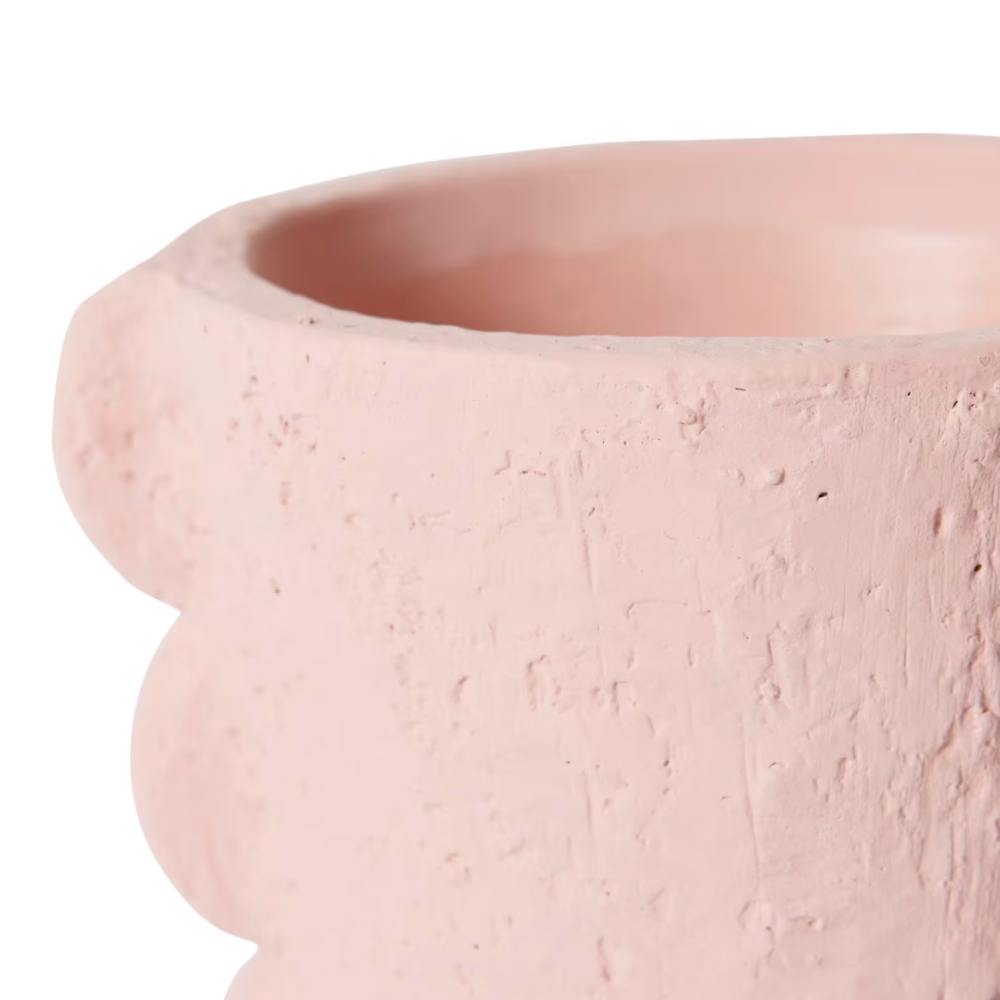 Decorative Sutton Plant Pot - Pink - Available in 3 Sizes