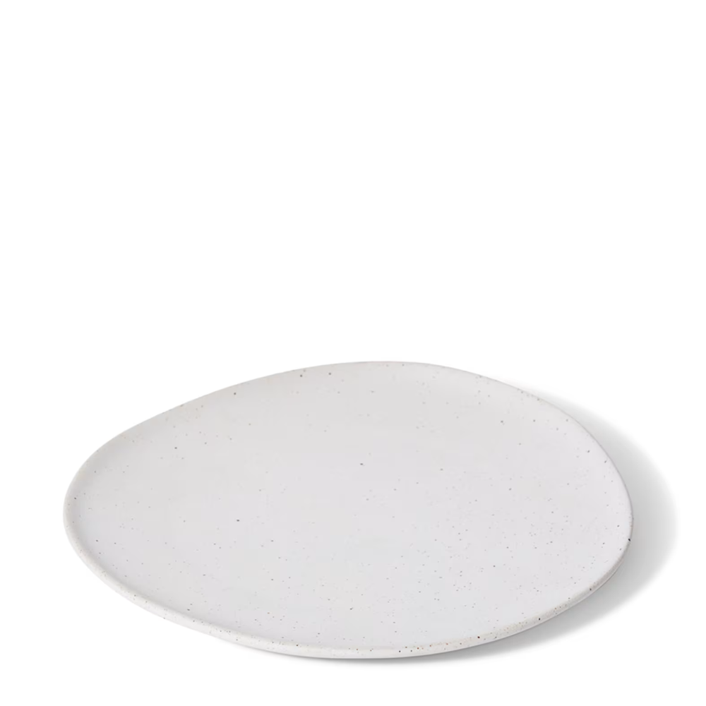 Decorative Ceramic Matias Plate - White - Available in 3 Sizes