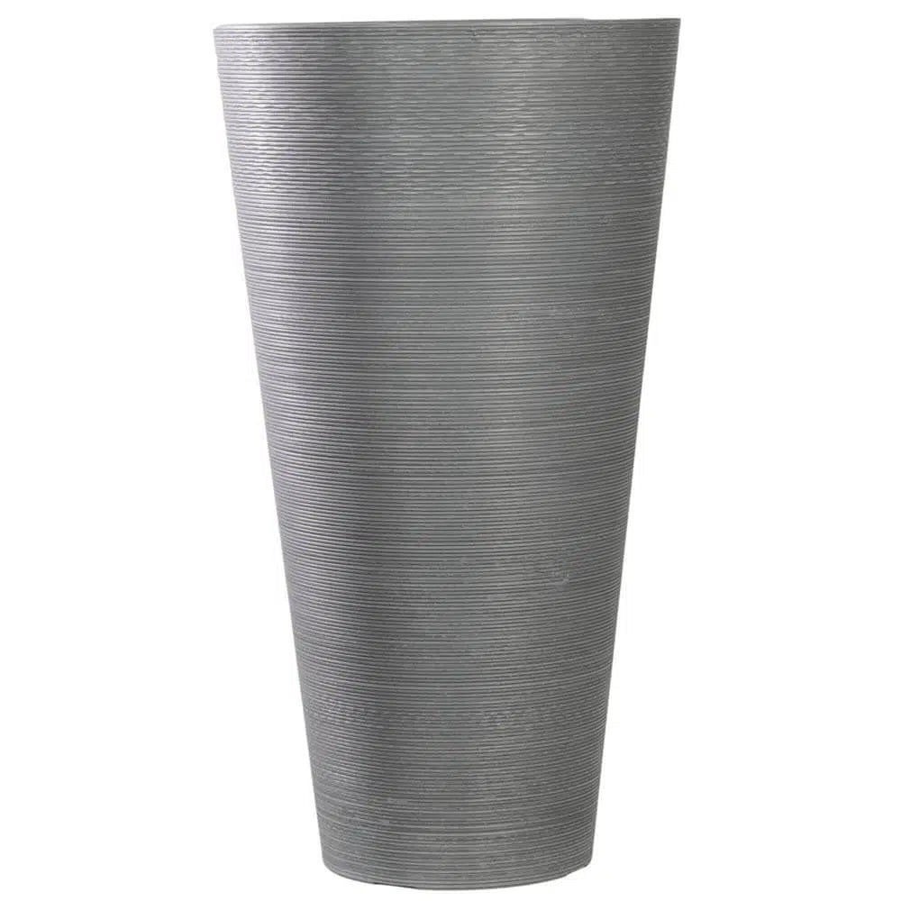 Decorative Large Modern Grey Round Planter 71cms