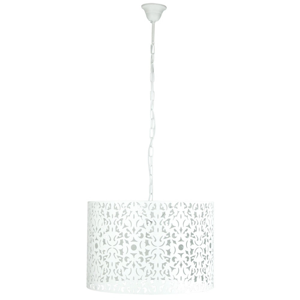 Decorative Laser Cut Metal Pendant Light 45cms (Available in 2 Colors)