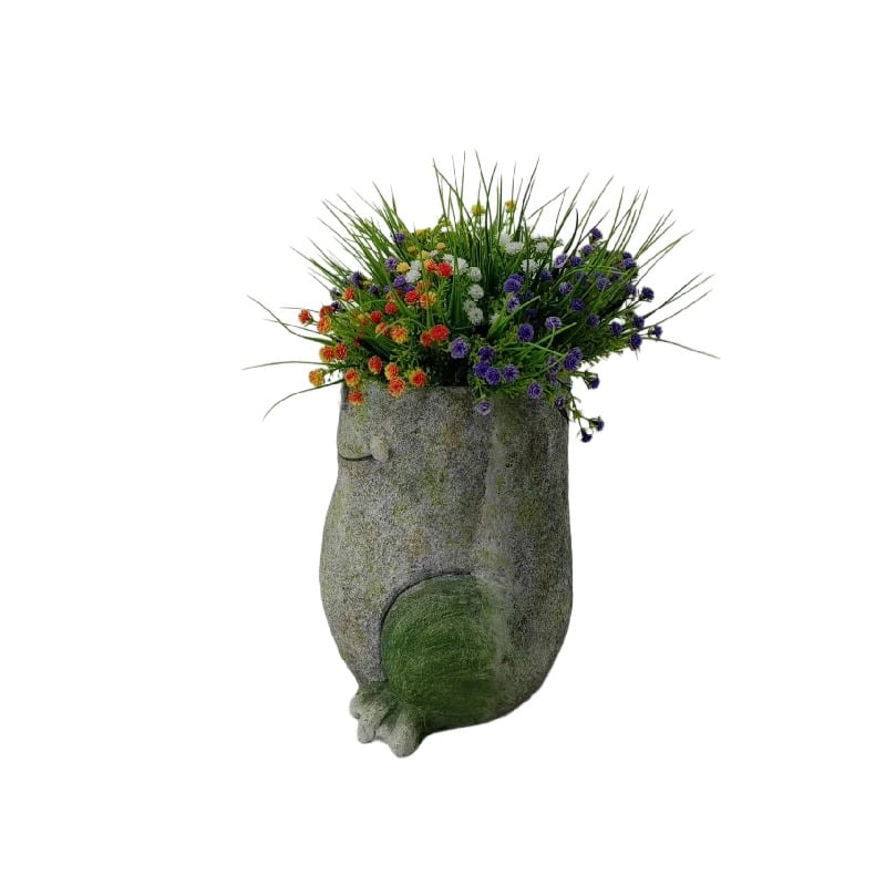 Quirky Frog Planter with Hole - 25x21x26.5cms