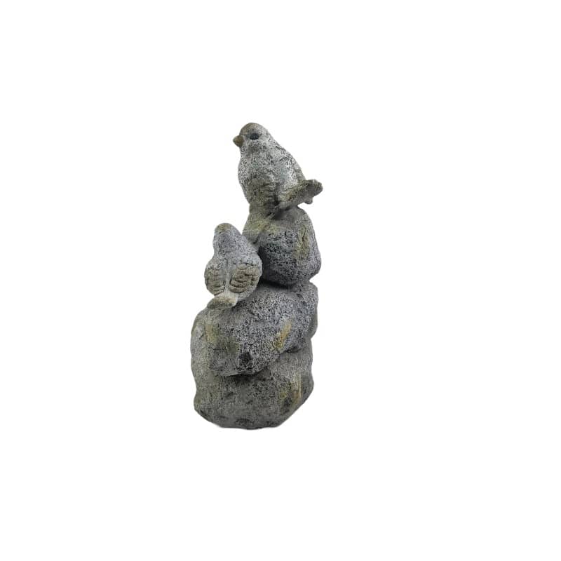 Decorative Perched Birds on Stones Planter - 30x20x40.5cms