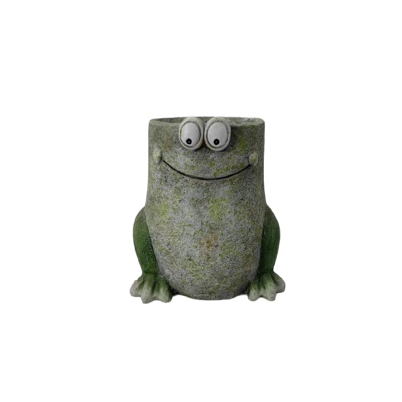 Quirky Frog Planter with Hole - 25x21x26.5cms