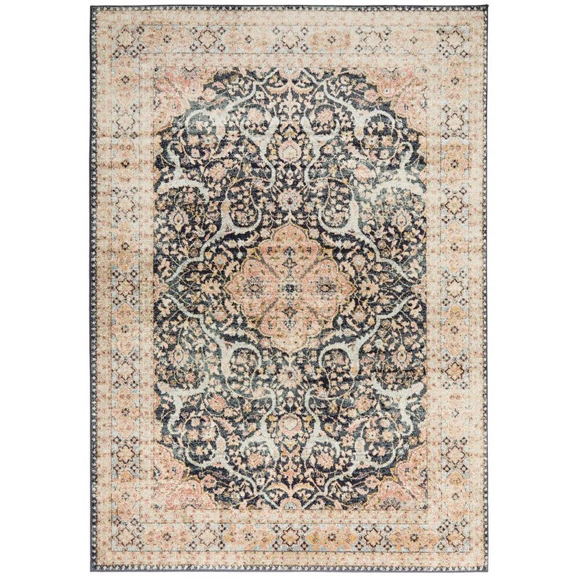 Deep Textured Floor Accent Midnight Rug - 400x300cms