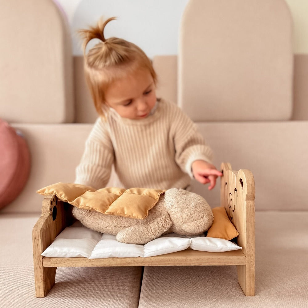 Delightful Classic Kids Wooden Bed