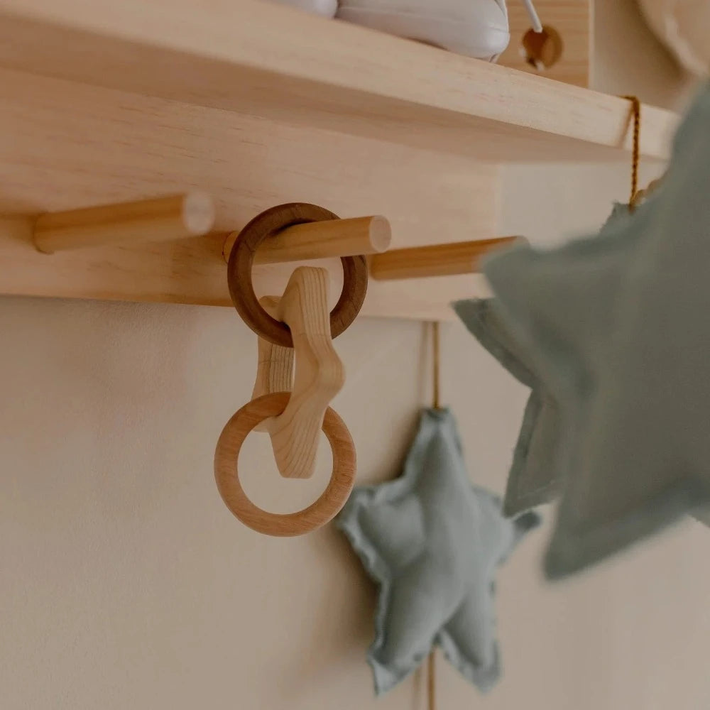 Delightful Wooden Star Rattle