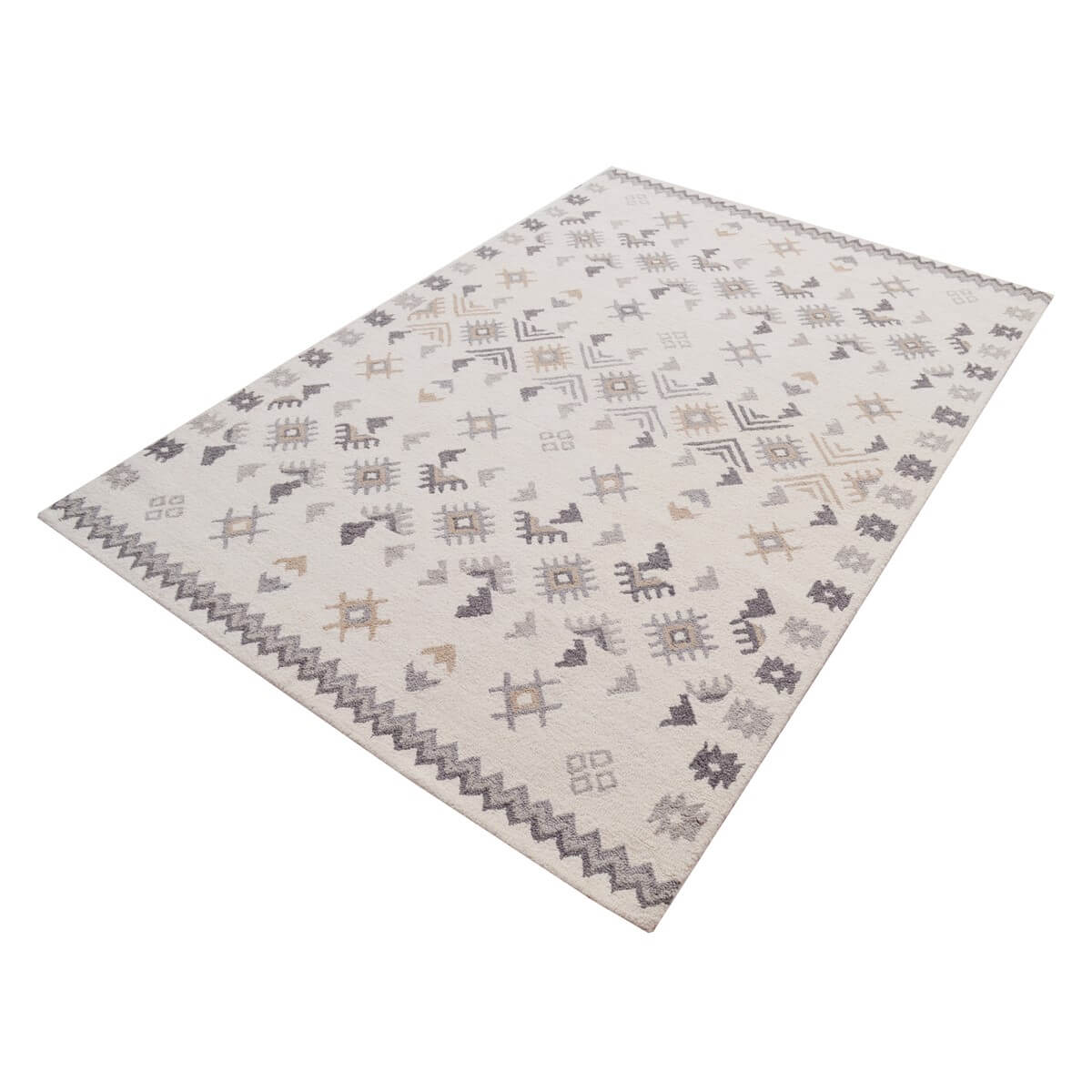 Abstract Pattern Woolen Rug (Available in 3 Sizes)