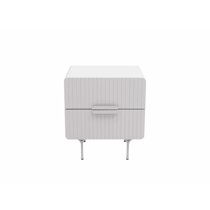 Designer Bedside Table - Light Grey