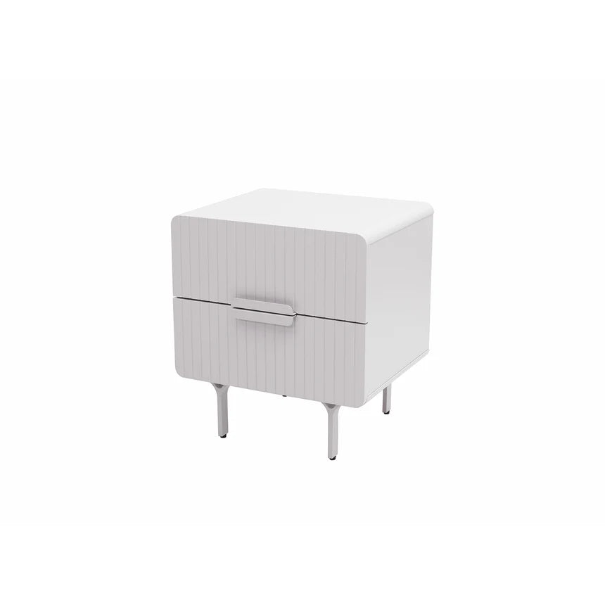 Designer Bedside Table - Light Grey