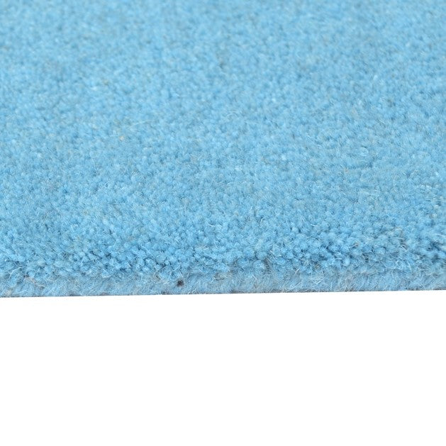 Designer Blocks Handmade Wool Rug - Blue (Available in 3 Sizes)