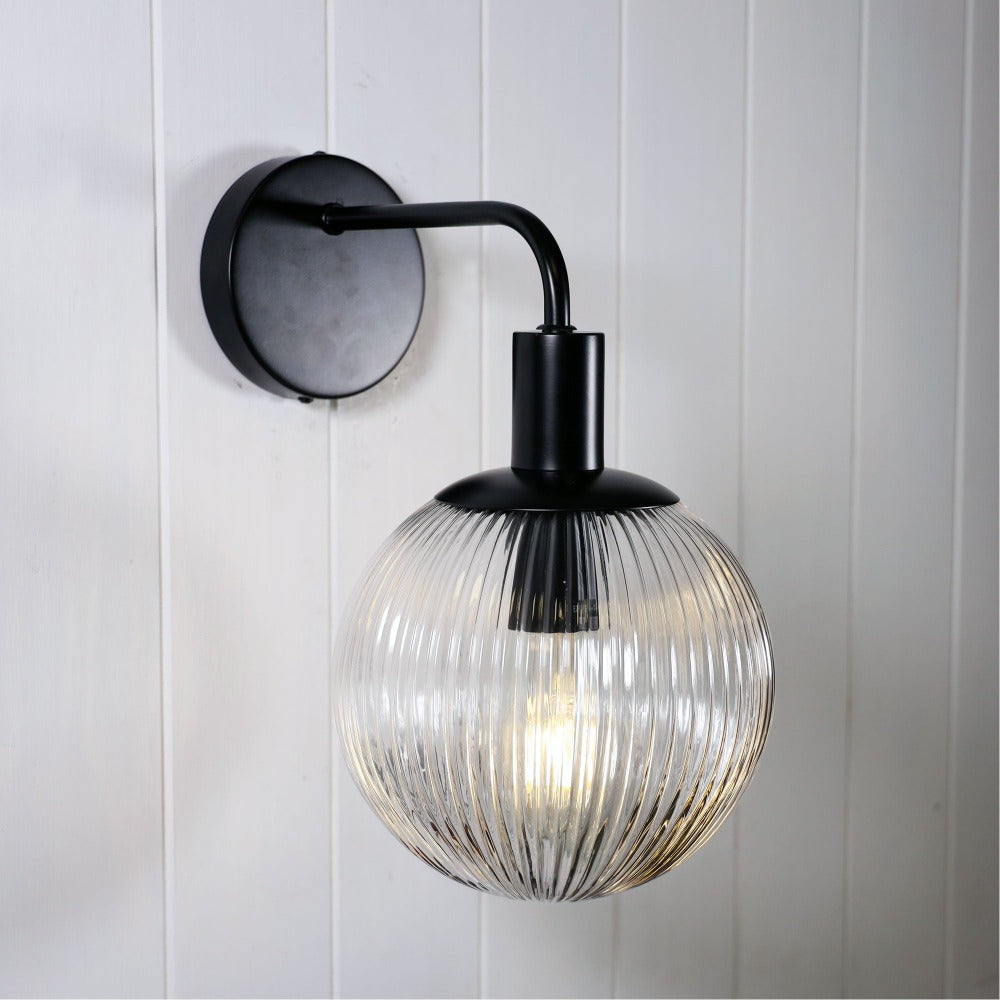 Designer Glass Wall Sconce - (Available in 2 Colors)