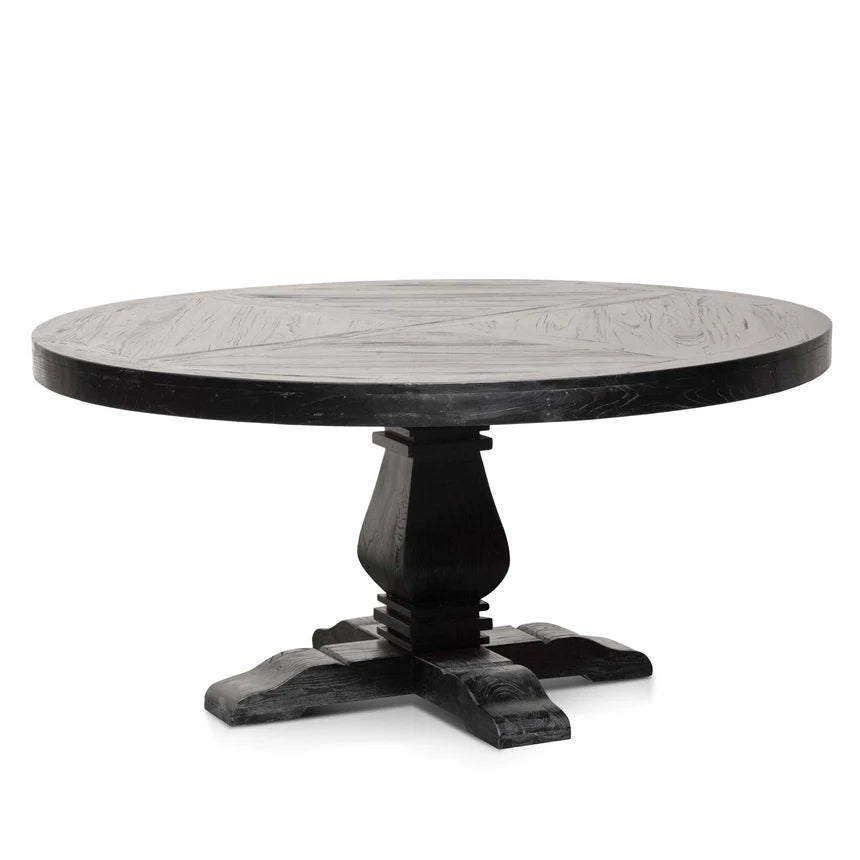 Designer Round Dining Table 160cms - Black