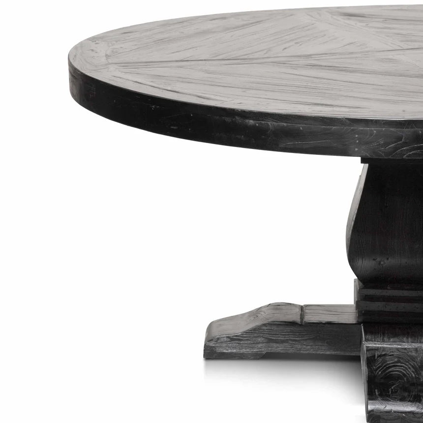 Designer Round Dining Table 160cms - Black