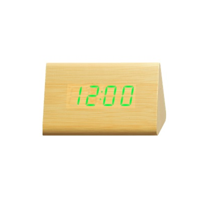 Digital LED Wood Tri Bar Table clock - Available in 3 Colors