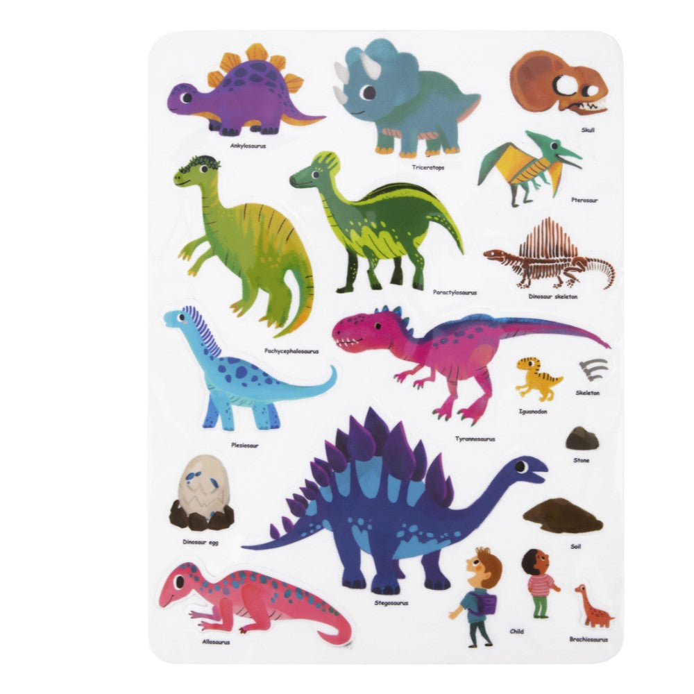 Dino Discovery Silicone Sticker Book