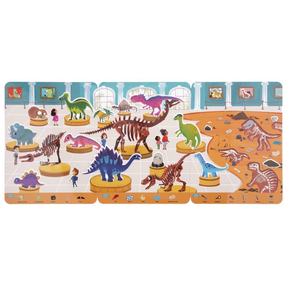 Dino Discovery Silicone Sticker Book