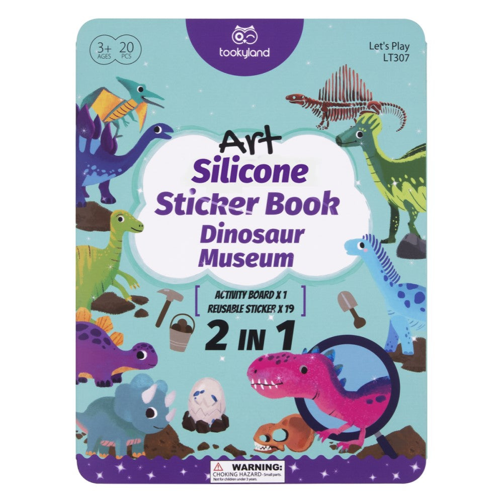 Dino Discovery Silicone Sticker Book