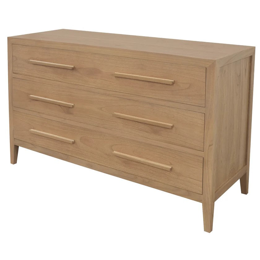 Dion Classic Wooden 3-Drawer Dresser - Natural