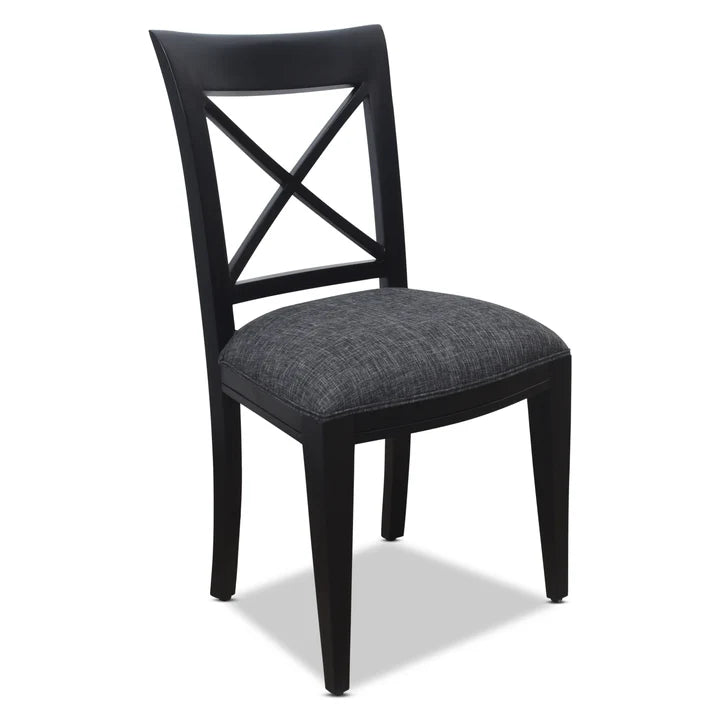 Distinctive Design Criss Cross Back Dining Chair - Black