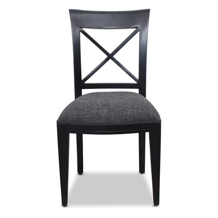 Distinctive Design Criss Cross Back Dining Chair - Black